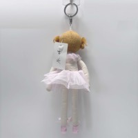 Fabricant de jouets – Nouveau porte-clés pendentif en peluche personnalisé, mignon, dessin animé, anime, poupée, danseuse de ballet, jouet en peluche pour fille