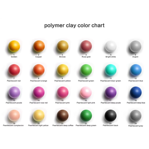 Đất sét <span class=keywords><strong>polymer</strong></span> mềm kim loại 24 màu tùy chỉnh Bview Art 50g 100g 250g 400g, nung trong lò, trực tiếp từ nhà sản xuất, dành cho nghệ thuật tự làm - Product Image 4