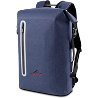 35L Sac étanche à fermeture roll-top à la mode Poche avant pour sports de plein air pour trekking camping cyclisme ski randonnée