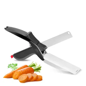 Ranshine Smart Scissors Stainless Steel Knife And Cutting Board Chopper Vegetable Cutter Cutting Board Scissors