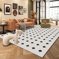 Im Angebot: Moderner Nordischer Minimalistischer Muster-Teppich, Weicher Rutschfester 100% Nylon Innenbereich-Bodenteppich, Moderner Einfacher Stil Wohnungsdekoration Teppich