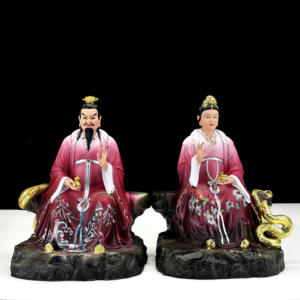 Xianjia Idols quattro famiglie principali Baojiaxian Husan nonno nonna ornamenti taoisti volpe serpente pitone resina artigianato - Product Image 2