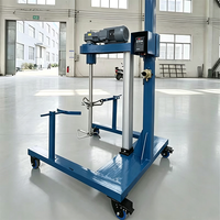 Mélangeur vertical pneumatique robuste pour mastic et boues céramiques