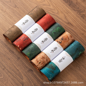 Porcelain Records Tea <b>Mat</b> Ramie Cotton Linen <b>Waterproof</b> Chinese Retro Style Dry Brewing <b>Mat</b> - Product Image 4