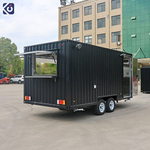 Camion de restauration mobile CAMPTRL Street BBQ, remorque à pizza entièrement équipée, chariot à café, bar conteneur, restaurant - Product Image 4