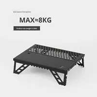Table pliante miniature moderne pour l'extérieur, ultra-légère, portable, petite table à thé, barbecue, alpinisme, pique-nique, pour une seule personne