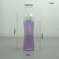 Bouteille en plastique portable en forme de taille, 100 ml, distributeur de lotion de voyage, flacon vide pour lubrifiant personnel