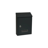 Boîte aux lettres murale compacte, résistante aux intempéries, en métal galvanisé, durable, pour l'extérieur