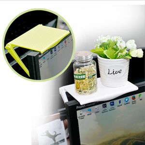Monitor Top Storage Rack White Green Black Adjustable Multifunctional <b>Screen</b> Organizer <b>Stand</b> Small Size Rectangle Shape - Product Image 1