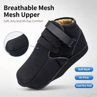 Chaussure post-opératoire personnalisée à décompression de l'avant-pied, protection d'orteil amovible, maille 3D, Velcro, cale en TPR, pour chirurgie de la hanche ou de l'hallux valgus