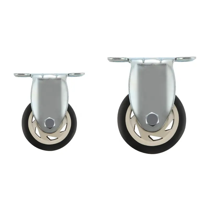 swivel caster wheel 75/100/125mm PVC caster wheel manufacturer rigid model for machinery and equipment
