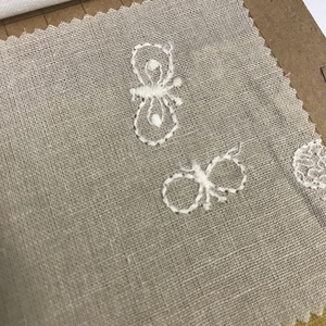 #1006 Groothandel Leuke Kleine Vlinder Borduren Ramee Katoen Voor Kleding - Product Image 4