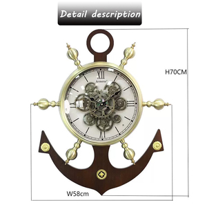 Orologio <span class=keywords><strong>da</strong></span> <span class=keywords><strong>Parete</strong></span> 2025 Armens Design Originale Stile Retrò Analogico al Quarzo Materiale Metallico Industriale con Batteria AA - Product Image 5