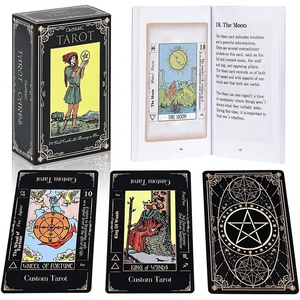<strong>Oracle</strong> Tarot Deck Card Custom Silver Foil <strong>Oracle</strong> Gold Gilt Edges Paper Tarot Cards With Book - Product Image 3