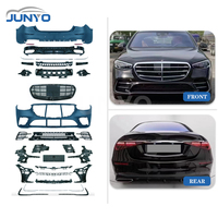 Kit carrosserie Junyo de qualité supérieure, tendance, comprenant calandre, pare-chocs avant, lèvre avant et pare-chocs arrière pour Mercedes-Benz Classe S 2021 et plus W223 S450