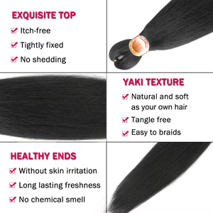 Échantillon Gratuit 300G 60 pouces 4X Tissage Simple EZ Cheveux Synthétiques à Tresser en Gros Extensions de Cheveux pour Tresses Africaines - Product Image 4