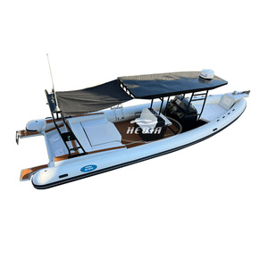 Bateau <span class=keywords><strong>de</strong></span> luxe Haide CE 32 pieds, modèle SP960, coque en aluminium à fond en V profond, sièges à suspension, grand pont solaire avec table relevable. - Product Image 6