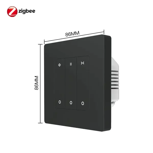 ZigBee RF 스마트 커튼 스위치 롤러 셔터 전동 커튼 블라인드 모터 지원 타이밍 및 원격 제어