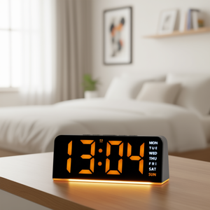 Orange and Black Alarm <b>Clock</b> JD 9541R - Product Image 3