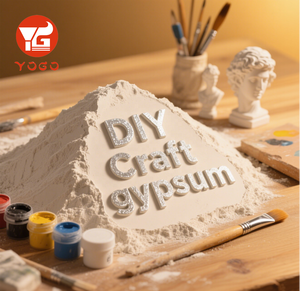 ผงหล่อแบบเจสโมไนต์เป็นมิตรต่อสิ่งแวดล้อมสำหรับงานฝีมือยิปซั่มแบบ DIY แห้งเร็ว6-20นาที - Product Image 1