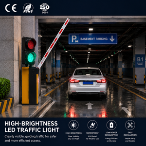 Feu <span class=keywords><strong>de</strong></span> signalisation LED rouge-vert 100 mm étanche IP68 pour parking, quai <span class=keywords><strong>de</strong></span> chargement, entrée, lampe d'avertissement haute luminosité - Product Image 1