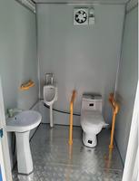 Toilettes portables pour événements, adaptées aux fauteuils roulants, avec barre d'appui en L, pour festivals et foires