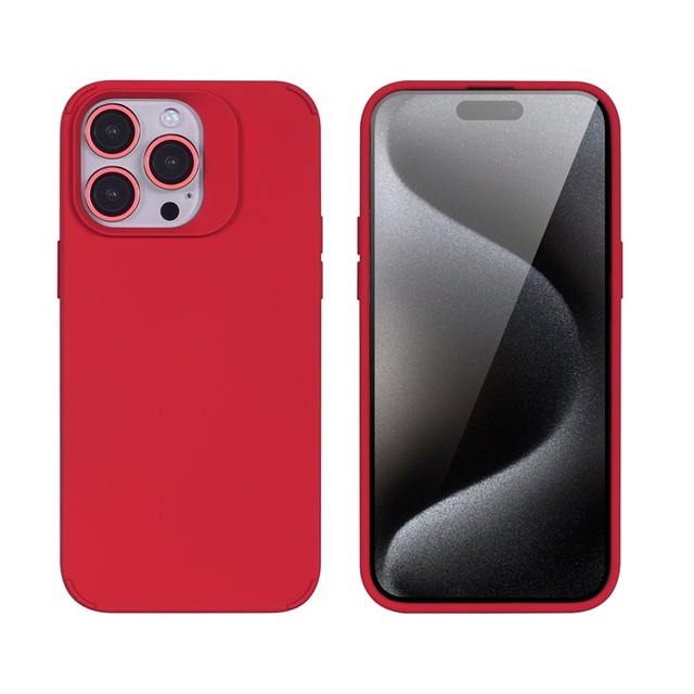 Wholesale Silicone Phone Case with Camera Lens Protective Cover for Samsung S24 Ultra and iPhone 14 15 Pro Max Plus