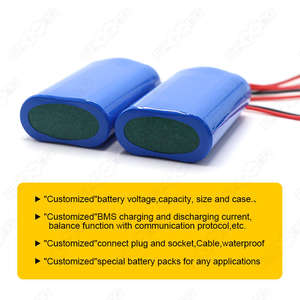 Индивидуальные 18650 1S 2P 3,7 V литий-ионный аккумулятор <span class=keywords><strong>6700</strong></span> mAh 18650 Аккумулятор для фонарика - Product Image 6