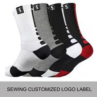 Short de Cycle de Compression absorbant la sueur d'été élevé Amorti confortable Chaussettes de basket-ball imprimées Manchette Utilisation active Bas