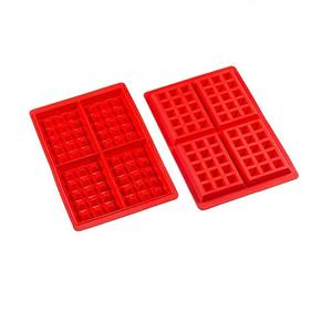 Stampo <span class=keywords><strong>per</strong></span> Waffle Rettangolare in Silicone, Facile da Staccare, Set di 4 Mini Stampi <span class=keywords><strong>per</strong></span> Waffle e Biscotti - Product Image 5