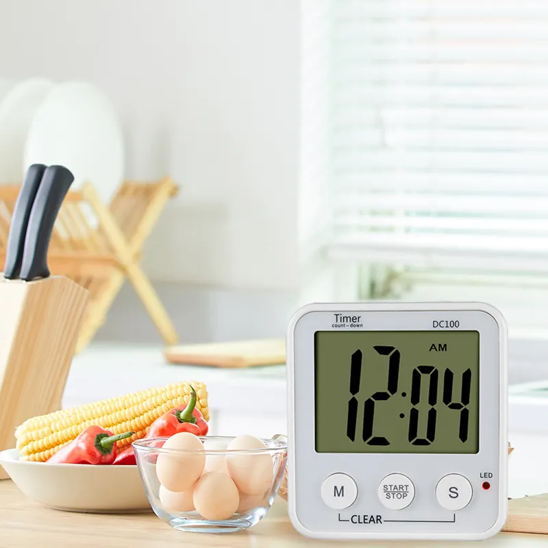 Hoge Kwaliteit Keuken Tijd Display Waarschuwingsscherm Elektrisch Koken Voedsel Vlees Kookwekker