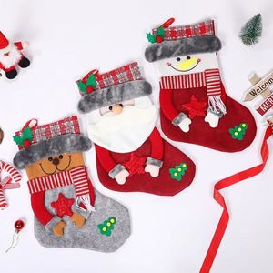 Premium Quality Eco-Friendly Polyester Fiber <b>Christmas</b> Stockings Gift Bags & Hanging Ornaments-Soft Material Best-Selling New - Product Image 1