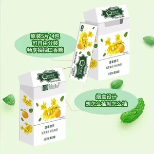 Boîte à cigarettes tendance mentholée - Bandes <span class=keywords><strong>de</strong></span> <span class=keywords><strong>chewing</strong></span>-<span class=keywords><strong>gum</strong></span> rechargeables au goût sucré 10g pour une haleine fraîche Étui à cigarettes portable avec bonbons - Product Image 3
