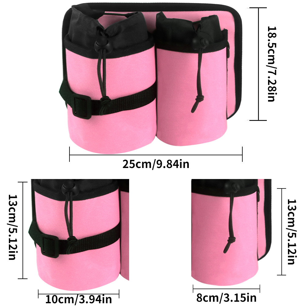 Le sac durable de stockage de support de tasse de voyage de sac de boissons de bagage de voyage de carte blanche de support de tasse de voyage de bagage adapte toutes les poignées de valise