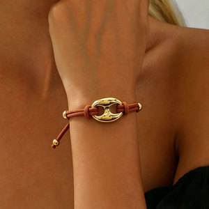 Women's Geometric <b>Bracelet</b> Zinc Alloy Oval Design Multicolor Adjustable Jewelry Fashion <b>Beaded</b> <b>Bracelets</b> - Product Image 4