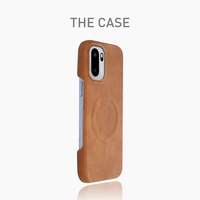 Étui en cuir de mouton magnétique pour OnePlus Ace 6 / 15 / Ace 5 - Coque rigide antichoc semi-enveloppante mate et fine