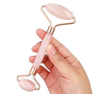 Set per la cura della pelle rullo di giada con Gua Sha strumento di massaggio massaggiatore viso Anti-invecchiamento occhio rullo - Product Image 4