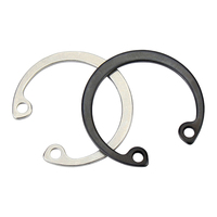 65Mn Spring Steel / 304 Stainless Steel GB893 Internal Circlip C Type Snap Ring Retaining Ring for Bore Hole Shaft Groove