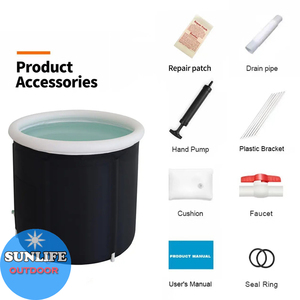 Défi de bain de glace portable en gros pas cher, Tube de bain de glace pliable baignoire gonflable taille 75*80cm récupérer Pod-bain de glace - Product Image 2