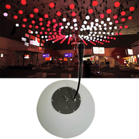 Boule LED RGB en matériau PC, matrice DMX 512 étanche, très vendue, pour l'éclairage de scène extérieur