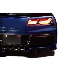 New Olotdi High Quality Rear Bumper Lip <b>Diffuser</b> Carbon Fiber Rear Splitter for Corvette C7 Z06 2013+ - Product Image 1