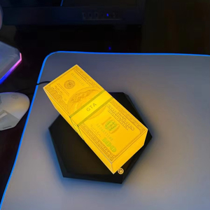 โคมไฟแม่เหล็กแบบลอยได้ ดีไซน์ทันสมัย รูปธนบัตรดอลลาร์ ไฟ LED แสงกลางคืน ฐานหมุนได้ 360 องศา ตกแต่งห้องนอน โต๊ะทำงาน แบบเสียบปลั๊ก - Product Image 1