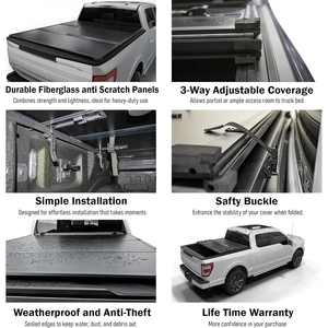 Cubierta Rígida Plegable de Aluminio de 5 pies para Jeep Gladiator 2026, Impermeable, de Alta Seguridad, para Protección de Carga - Product Image 4