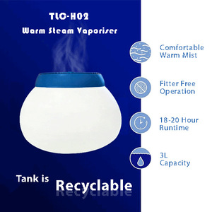 Humidificateur à vapeur chaude avec grand réservoir de 3 L pour soulager le rhume et la <span class=keywords><strong>grippe</strong></span>, soins respiratoires, usage domestique - Product Image 3