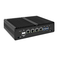 Mini PC Industrial sin Ventilador H16 I7-8250U, Servidor Integrado Mikrotik, 4 Puertos LAN I211, 4 Puertos RS232, 2 Puertos RS485, 4G Wifi, Centos