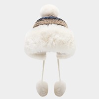 Gorro de piel sintética tipo Ushanka con orejeras de punto para mujer, cálido para invierno, ideal para viajes, casual, venta al por mayor
