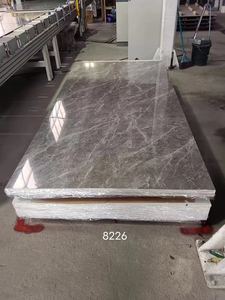 ウェットエリアスペシャル1mワイドX 10mm厚さ<span class=keywords><strong>PVC</strong></span>ウォールパネル中空内側防水大理石デザインカスタマイズオプション付き - Product Image 4