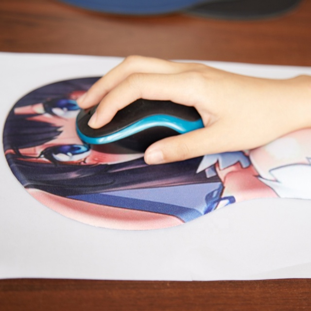 Custom Anime 3D Wrist Rest Soft Silicone Breast Sexy Girl Breast Mouse Pad