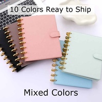 Yihe petit cuir Saffiano B5 anneau de planificateur plus large Agenda classeur insère des onglets de séparation/poches de reliure 10 couleurs existantes
