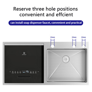 6 Ensembles de Vaisselle Grande Capacité Lave-vaisselle 220V Entièrement Automatique Encastrable Lavage Séchage Désinfection Stockage Domestique Entièrement Automatique - Product Image 4